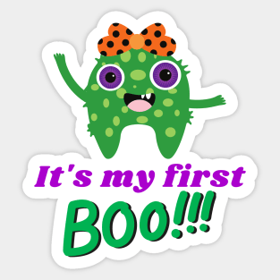 It's my first Halloween Sticker